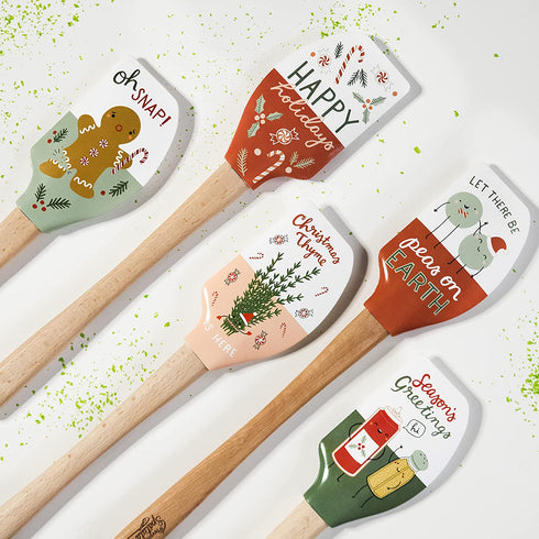 Tovolo Holiday Spatulart Spatula, Kitchen Utensil for Food and Meal Prep, Baking, Mixing, Turning, and More