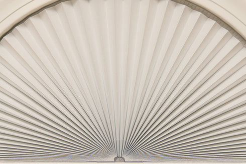 Redi Shade 3607070 Original Arch Light Blocking Pleated Fabric Shade, 72 in x 36 in, White