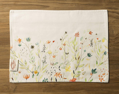 Maison d' Hermine Colmar 100% Cotton Set of 4 Easter Placemats for Dining Table | Kitchen | Wedding | Everyday Use | Dinner Parties | Spring/Summer (13 Inch by 19 Inch)