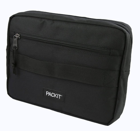 PackIt Freezable Bento Box Set: Freezable Sleeve and Reusable Bento Box Container, Black