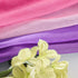 Purple and Pink Sheer Curtains for Girls Bedroom Decor 2 Panels Grommet Faux Linen Ombre Window Semi Sheer Curtains for Living Room Decoration All Year Girls Gift Wedding Party Backdrop 84 Inch Length