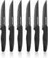 Granitestone Nutriblade 6-Piece Steak Knives with Comfortable Handles, Stainless Steel Serrated Blades Dishwasher-safe and Rust-proof Steak Knife For Home and Restaurant Use As Seen On TV