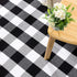 Buffalo Plaid Rug 2 x 6 ft Black and White Checkered Runner Rug Cotton Hand-Woven Indoor Outdoor Rugs for Hallway, Aisle, Kitchen, Laundry
