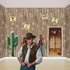 Beistle Western Barn Siding Backdrop for Farm Theme Birthday Party Supplies Wedding Photo Booth Props Barnyard Baby Shower Photography Background, Multicoloured