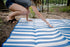 Pacific Play Tents Stansport 507-50 Tatami Straw Ground Mat, Blue, 60" L x 78" W