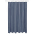 Amazon Basics Microfiber Navy Blue Herringbone Printed Pattern Bathroom Shower Curtain - Navy Blue Herringbone, 72 Inch