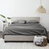 Linen Market Ultra Soft Easy Care Microfiber 16" Deep Pocket Basic 4 Piece Bed Sheet Set with Pillowcases, Gray, King
