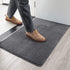 GKLUCKIN Ultra Absorbent Indoor Doormats, Durable Dark Grey 20"x32" Entryway Rug Non-Slip Rubber Bottom 0.4" Low Profile Mats for Front Door Bathroom Kitchen Laundry Room Entry Decor