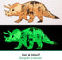 Dinosaur Wall Decals for Kids Room Glow in The Dark Stickers, Large Removable Vinyl Decor for Bedroom, Living Room, Classroom - Wall Cool Light Art Gift for Girls Boys Toddlers (Dino)