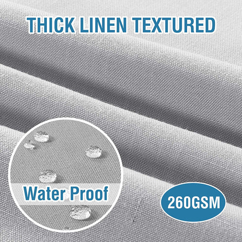 Cloth Napkins Set of 12 (18" X 18") Linen Textured Dinner Napkins Waterproof Extra Soft Thick Durable Reusable Napkins With Hemmed Edges for Family Dinners, Weddings and Everyday Use, Grey