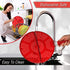 Splatter Screen for Frying Pan 11 3/4-Inch - Grease Splatter Guard - Foldable Splatter Screen Strainer - Bacon Silicone Splatter Screen with Folding Handle - Oil Screen for Skillet - Fry Splash Guard