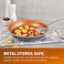 Gotham Steel 9.5? Frying Pan, Nonstick Copper Frying Pans with Durable Ceramic Coating, Nonstick Frying Pans, Nonstick Skillet, Copper Pans Nonstick, Egg Pan, Omelet Pan Cookware 100% PFOA Free