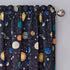 WAVERLY Kids Room Darkening Curtains for Bedroom - Space Adventure 42" x 84" Thermal Insulated Single Panel Rod Pocket Light Blocking Privacy Curtains for Nursery, Navy