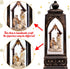 Christmas Snow Globe Lantern Decorations - Xmas Nativity Figurines USB Cable Batteries Operated Plastic Party Decor(No Batteries & No Liquid & No Music)