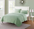 VCNY Home Nina Collection Quilt Set-Ultra-Soft Reversible Coverlet Bedding-Lightweight, Cool, and Breathable Bedspread, Machine Washable, King, Green
