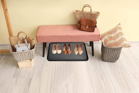 Context All Purpose Indoor / Outdoor Tray for Entry Way Shoe Organiser, Pet Food, Floor Protection Made with 100 % Virgin Polypropylene - Pack of 1