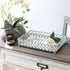 Elegant Designs HG1010-CHR Elipse Crystal Decorative Jewelry or Makeup Vanity Organizer, Chrome Mirror Tray, L: 10. 5 x W: 6. 25 x H: 2. 5