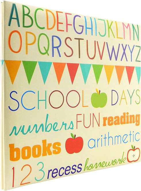 MCS MBI 13.5x12.5 Inch Elementary School Theme Scrapbook Album with 12x12 Inch Pages (860090)