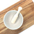 The Elixir Eco Green 4 Inches Mini Porcelain Mortar and Natural Wood Pestle Herb Grinder Pill Crusher Food Safe Spice Grinder Molcajete