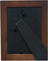 Gallery Solutions Wall Mount Double Mat Picture Frame, 4" x 6" With Mat or 5" x 7" Without Mat, Walnut,17FW1477