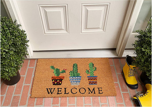 Calloway Mills Cactus Welcome Doormat, 17" x 29", Multicolor