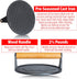 Chef's Secret 7-Inch Preseasoned Cast Iron Bacon Press, Durable Kitchen Tool with Pig Logo and Wood Handle