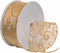Morex Ribbon 7416.60/50-623 Swirl 2.5" X 50 YD Nylon Sheer Curling Wired Glitter Ribbon, Gold/Bronze, Holiday Ribbons for Crafts and Christmas Decorations, Indoor Christmas Ribbon for Gift Wrapping