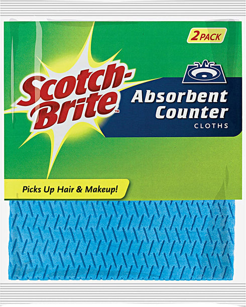Scotch-Brite Sponge Cloths, 2/Pack