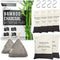 Activated Bamboo Charcoal Air Purifying Bags (8 Pack) Car Air Fresheners | Room Deodorizer For Home, House, Closet, Shoes | Natural Odor Eliminator For Dog And Cat Pet Owners | Moisture Absorbers