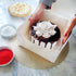 Haus Spirit - Cake Boxes 10 x 10 x 5 inch with Window and 10 inch Round Cake Boards (Pack of 10)