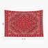 Pamime Home Decor Tapestry for Christmas Red Bandana Print Wall Tapestry Hanging Tapestries for Dorm Room Bedroom Living Room 80X60 Inches Tapestry,Red White 1
