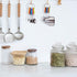 10 Piece Stainless Steel Measuring Cups and Spoons Set with Scrub Sponge Including 5 Piece Measuring Cups and 5 Piece Measuring Spoons, for Dry and Liquid Ingredients