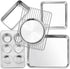 P&P CHEF Stainless Steel Small Baking Pan Set, 6-Piece Kitchen Bakeware Sets, Includes Oven Pan with Rack, Square/Round Cake Pan, Loaf & Muffin Pan, Easy Clean & Heavy Duty
