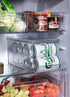 Set of 1- JinaMart Refrigerator Organizer Bin Pop Soda Can Beverage Holder for Fridge, Kitchen, Countertops, Cabinets, Clear Plastic Can Dispenser and Canned Food Pantry Storage Rack(With Lid)