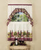 Achim Home Furnishings CYTS36BU06 Chardonnay Tier and Swag Set, 57" x 36", Burgundy , Red