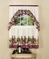Achim Home Furnishings CYTS36BU06 Chardonnay Tier and Swag Set, 57" x 36", Burgundy , Red