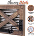 Autumn Alley Rustic Farmhouse Toilet Paper Holder - Rustic Country Bathroom Decor - Industrial Decorative Accessories - Warm Brown Wood, Galvanized Metal & Black Metal - Adds Rustic Charm