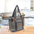 Insulated Cooler Bag Insulated Grocery Beach Thermal Tote Bag Reusable Grocery Bag (Grey, 5 Gallon)