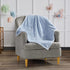 Mon Lapin Baby Blanket Super Plush Receiving Blanket for Boy or Girl - Newborn, Infant, and Toddler - Swaddling Cuddling Blanket in Bassinet, Crib, Stroller - 30 x 40 Inches (Powder)