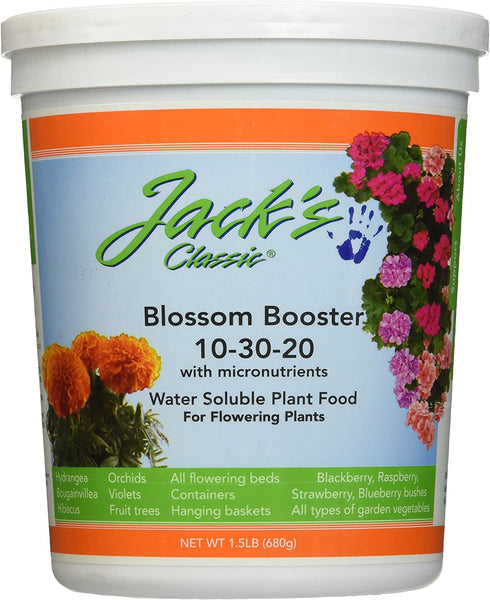 J R Peters Inc 51024 Jacks Classic No.1.5 10-30-20 Blossom Booster Fertilizer