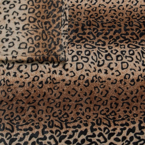 softan Leopard Print Flannel Blanket Lightweight Super Soft Ultra Luxurious Plush Fleece Blankets (Leopard, Throw(50"×60"))