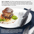 Granitestone Nutriblade 6-Piece Steak Knives with Comfortable Handles, Stainless Steel Serrated Blades Dishwasher-safe and Rust-proof Steak Knife For Home and Restaurant Use As Seen On TV