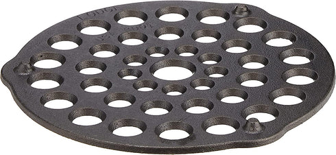 Lodge L8DOT3 Cast Iron Meat Rack/Trivet, Pre-Seasoned, 8-inch