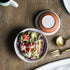 WANYA Set 2 White Ceramic Stoneware Hand-crafted Salad Bowl Set, Hand Made Porcelain, 5 Inch & 6 Inch Set of 2 (1 Pair)