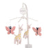 Carter's Pretty Pink Giraffes Coral Butterflies Musical Mobile, Coral, Pink