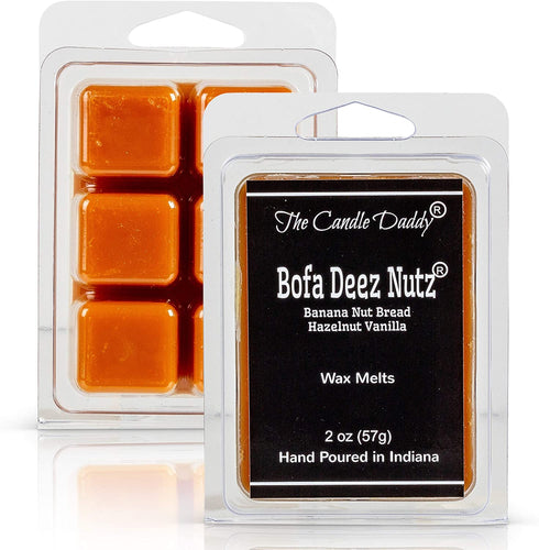 The Candle Daddy Bofa Deez Nutz- Funny Banana Nut Bread Scented Melts- Maximum Scent Wax Cubes/Melts- 1 Pack -2 Ounces- 6 Cubes