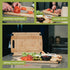 Olive's Kitchen Organic Bamboo Cutting Board Set (2 Pack) - Reversible Bamboo Cheese Board Medium & X-Large Bamboo Cutting Boards for Kitchen Non-Slip Cutting Board Bamboo Charcuterie Board