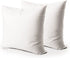 Edow Throw Pillow Insert, Set of 2 Down Alternative Polyester Square Form Decorative Pillow, Cushion,Sham Stuffer. (White, 20x20)