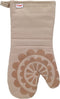 T-fal Textiles 50959 Medallion Design 100-Percent Cotton and Silicone Oven Thumb Mitt, Sand, Individual
