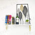 EKR Metal Shelf Braket 2 Pcs for Floating Shelves DIY L Shape Shelving Brackets Right Angle Home Décor Accents Storage Kitchen Office Decoration Gold 5.9 Inches Wood Not Included